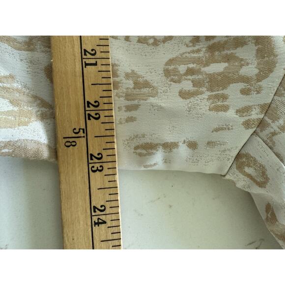 Chicos Jacket Womens Size 3 XL Animal Print Linen Moto Blazer Leopard Open Boho - Picture 7 of 8